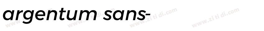 argentum sans字体转换
